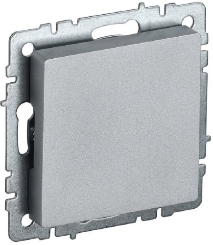 Заглушка без рамки IEK Brite МЗ10-БрА алюминий картинка